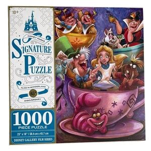 Disney Parks Signature Puzzlre Alice in Wonderland 65th Anniversary